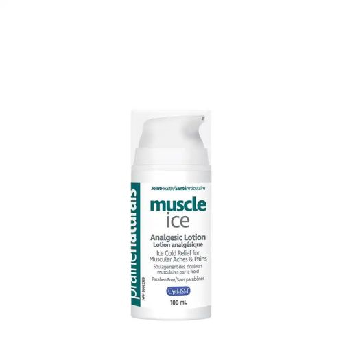 Prairie Naturals Muscle Ice with OptiMSM Instant Cold Relief Lotion for Muscles, 100 ml