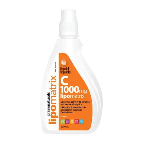 Prairie Naturals Liquid Vitamin C 1000mg Lipomatrix Solution, 500mL