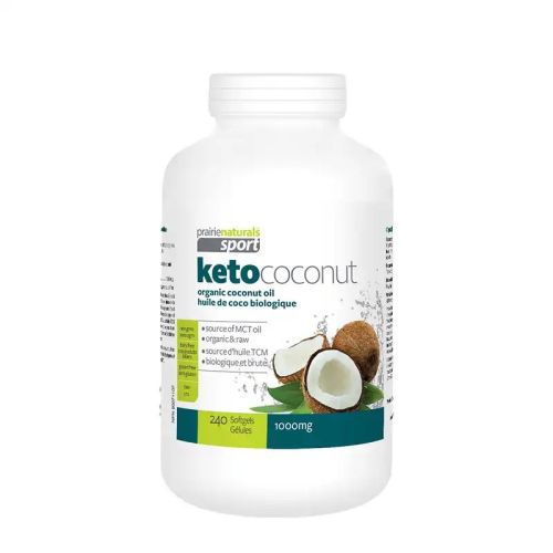 Prairie Naturals KetoCoconut Organic Coconut Oil 1,000mg, 240 Softgels