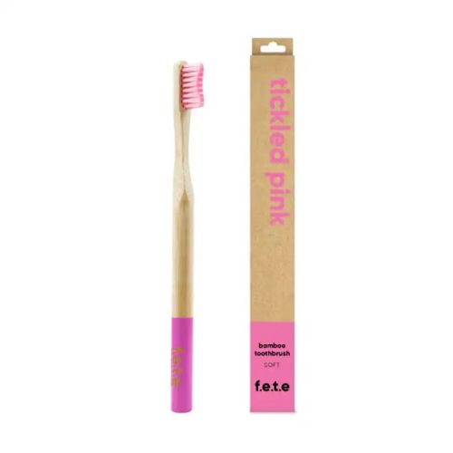 f.e.t.e Bamboo Toothbrush Tickled Pink Soft, 1ct