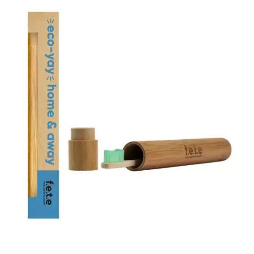 f.e.t.e Bamboo Toothbrush Travel Case