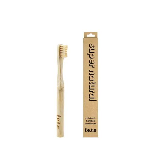 f.e.t.e. Children's Bamboo Toothbrush Super Natural, 1ct