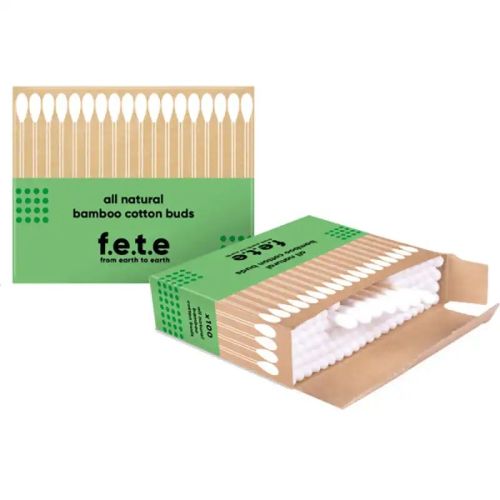 f.e.t.e Eco-friendly Bamboo Cotton Buds, 100ct