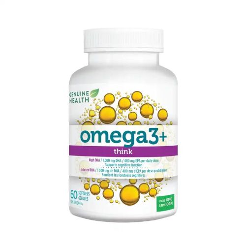 Genuine Health Omega3+ THINK, 60 Softgels