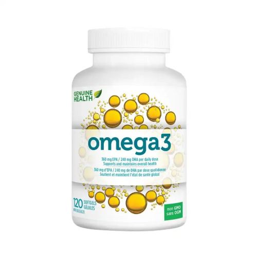 Genuine Health Omega3, 120 Softgels
