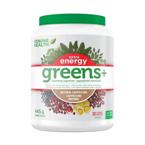 Genuine Health Greens+ Extra Energy Cappuccino, 445g