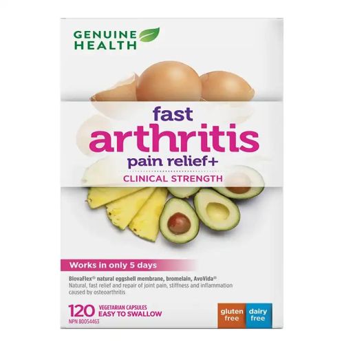 Genuine Health Fast Arthritis Pain Relief+, 120 V-Capsules
