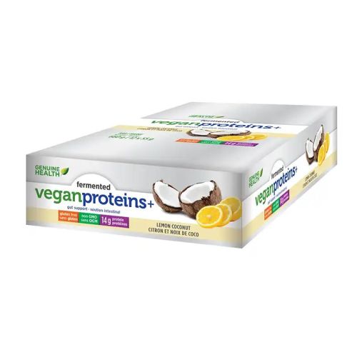 Genuine Health Vegan Protein Bar - Lemon Coconut, 12 x 55g