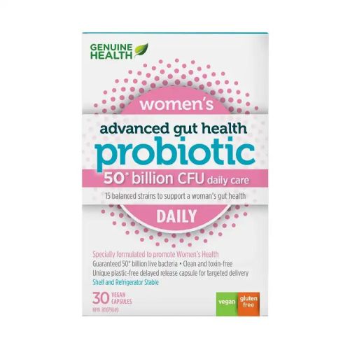 Genuine Health AGH Daily Probiotics for Women, V-Caps