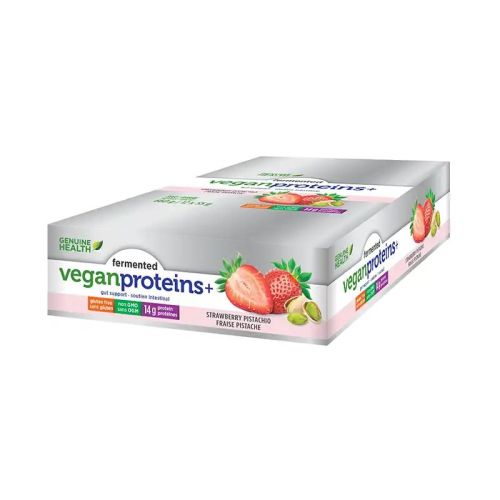 Genuine Health Vegan Protein Bar - Strawberry Pistachio, 12 x 55g