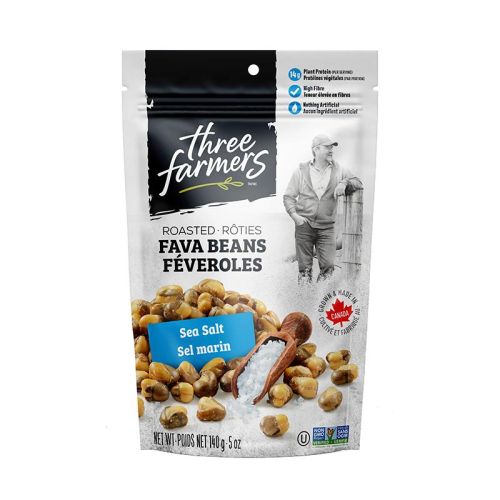 Three Farmers	Roasted Fava Beans - Sea Salt