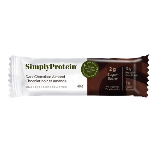 Simply Protein Plant Based Bar Dark Chocolate Almond, 40g