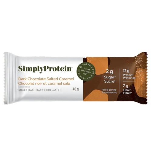 Simply Protein Plant Based Bar Dark Chocolate Salted Caramel, 40g