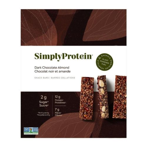 Simply Protein Plant Based Bar Dark Chocolate Almond, 160g