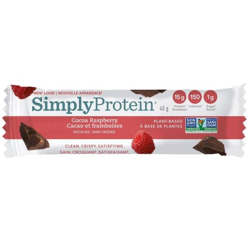 Simply Protein Plant Based Bar Cocoa Raspberry, 40g