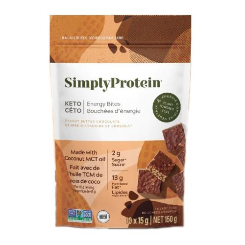 Simply Protein Keto Energy Bites Peanut Butter Chocolate, 150g
