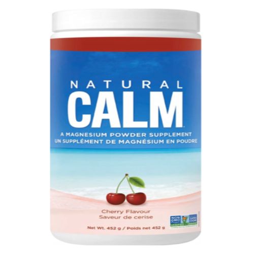 Natural Calm Magnesium Citrate Powder Cherry Flavour, 16 oz.