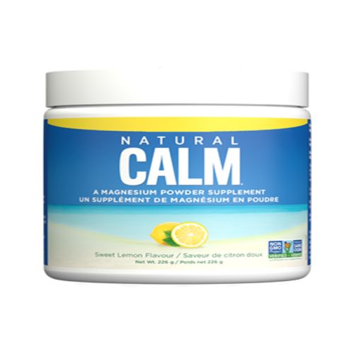 Natural Calm Magnesium Citrate Powder Sweet Lemon Flavour, 8 oz.
