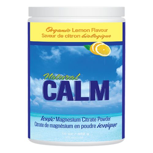 Natural Calm Magnesium Citrate Powder Sweet Lemon Flavour, 16 oz.
