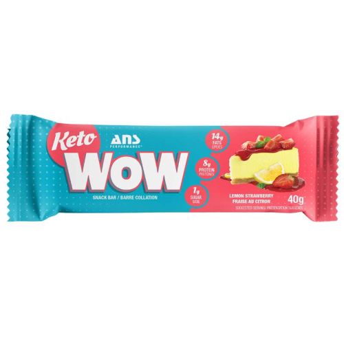 ANS Performance KetoWoW Snack Bar Lemon Strawberry Cheesecake, 40g