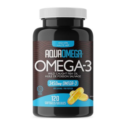 AquaOmega Omega-3 High EPA, 120 Softgels