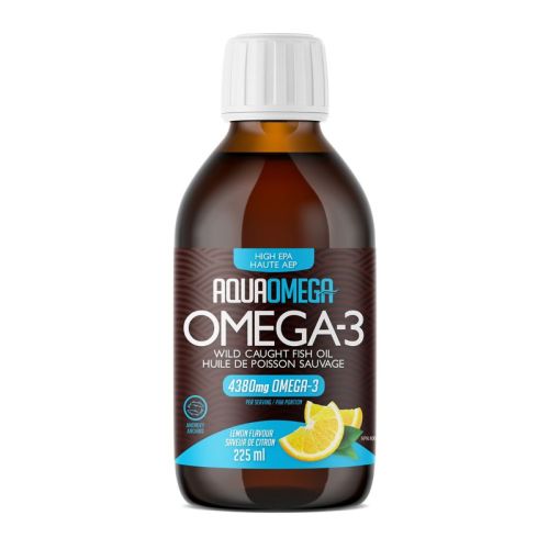 AquaOmega Omega-3 High EPA Lemon, 225ml