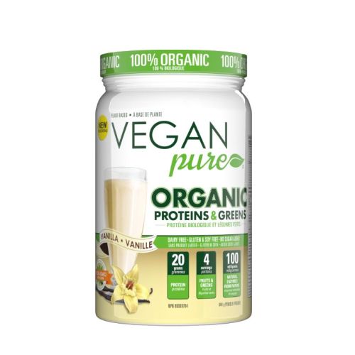 628451125433 Vegan Pure Organic Protein & Greens Vanilla
