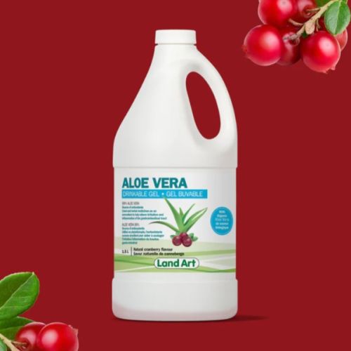 Land Art Aloe Vera Gel Cranberry, 1.5L