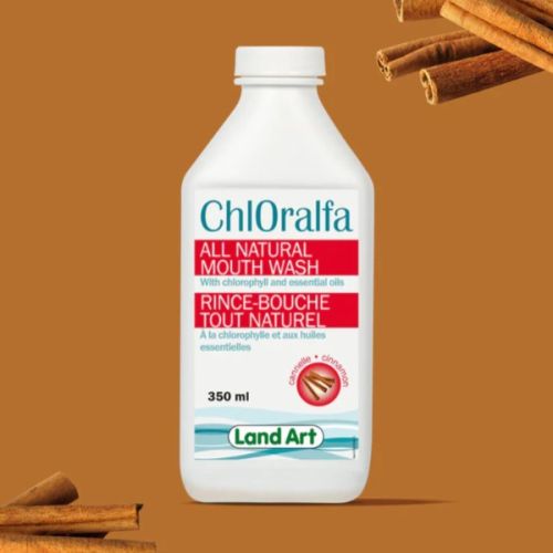 Land Art ChlOralfa Mouth Wash Cinnamon, 350ml