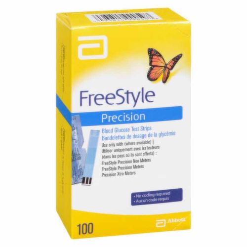 Abbott Freestyle Precision Test Strips, 100 Test Strips