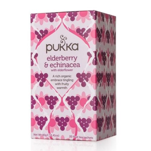 Pukka Organic Elderberry & Echinacea, 20 Tea Bags