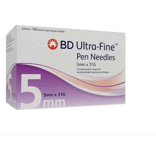 BD Ultra Fine TM III Mini Insulin Pen Needle, 31 G x 5mm, 100's