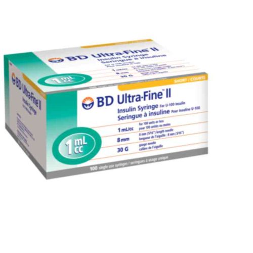 BD Ultra-Fine 1.0ML 30G 8MM Syringe 5/16 Inch, 10 x 10 Syringes
