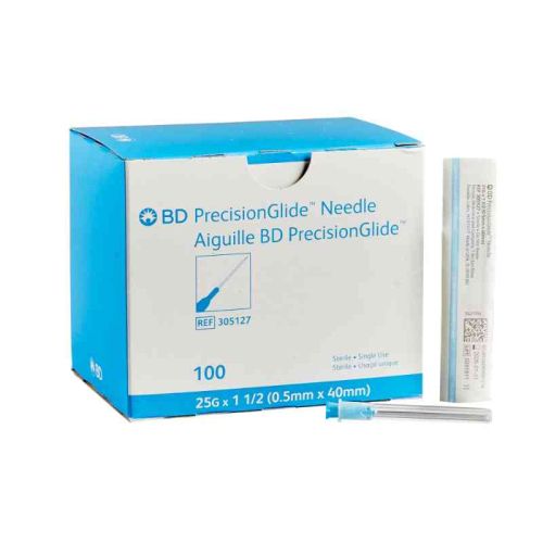 BD Needle PrecisionGlide 25G x 1 1/2 in., 100 Needles