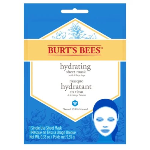 Burt's Bees Hydrating Sheet Mask, Single Use 1 Count, 9.35g