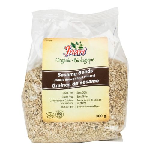 Org Whole Brown Sesame Seeds 300g