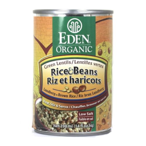 Eden Foods Organic Brown Rice & Green Lentils 398mL