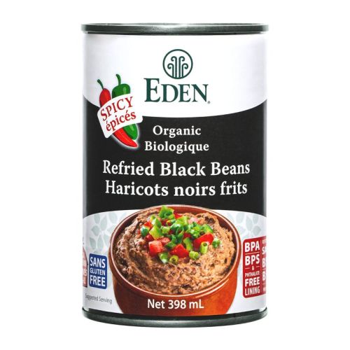 Eden Foods Organic Spicy Refried Black Beans 398mL