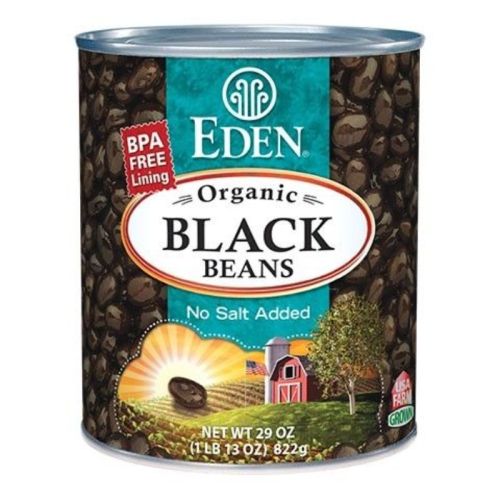 Eden Black Beans Organic, 822g