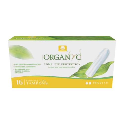 Organyc Tampons, No Applicator, Regular, Organic Cotton, 16ct