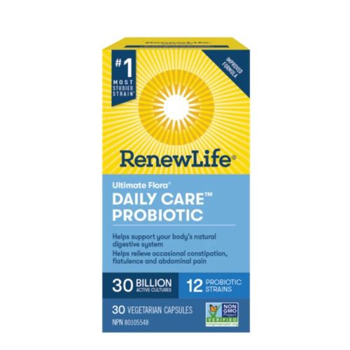 Renew Life Ultimate Flora® Daily Care™ Probiotic, 30 Billion Active Cultures, 30caps