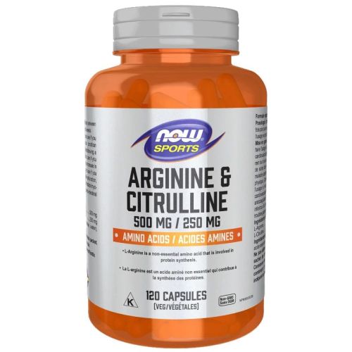 Now Foods Arginine & Citrulline, 120 Veg Capsules