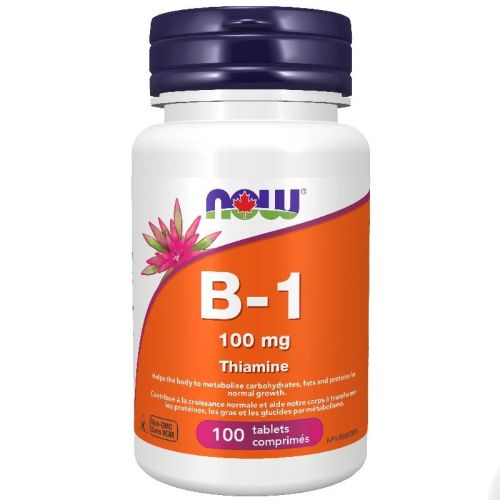 Now Foods B-1 100 mg, 100 Tablets