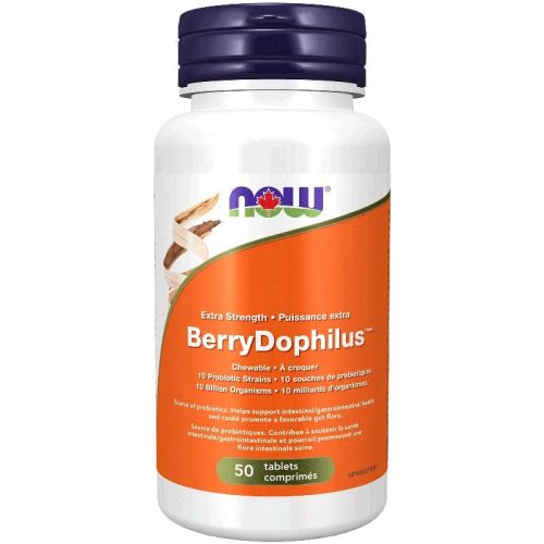 Now Foods BerryDophilus™ Extra Strength Chewables, 50 Chewable Tablets