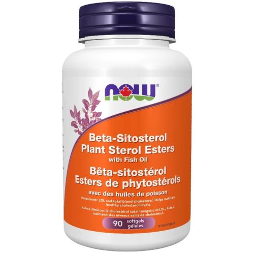 Now Foods Beta-Sitosterol Plant Sterol Esters with Fish Oil, 90 Softgels