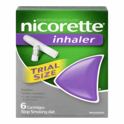 Nicorette Smoking Cessation Inhaler 4 mg, 6 Cartridges (Copy)
