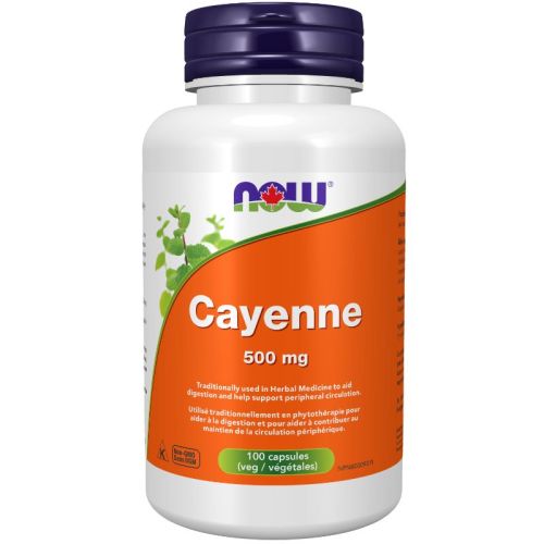Now Foods Cayenne 500 mg, 100 Capsules