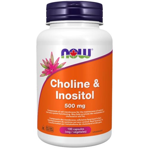 Now Foods Choline and Inositol, 100 Capsules