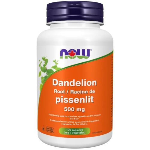 Now Foods Dandelion Root 500 mg, 100 Capsules