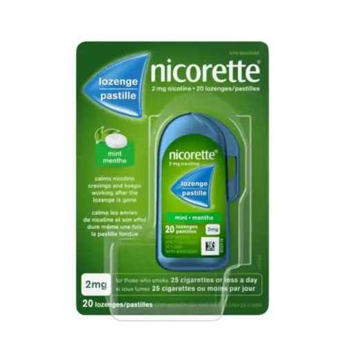 Nicorette Smoking Cessation Lozenge Mint 2 mg, 20 Pieces